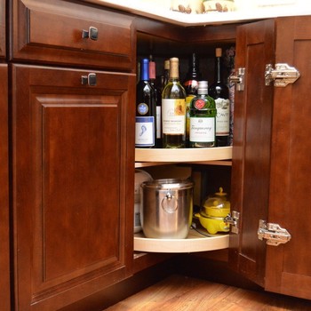 corner cabinet with lazy susan