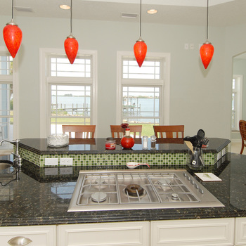 Stove Top in Kitchen Island